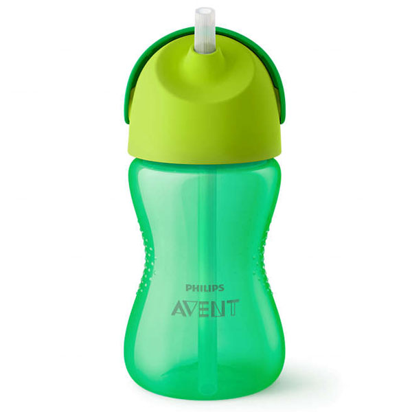 Avent, kubek ze słomką, zielony, SCF798/01, od 12 miesiąca, 300 ml