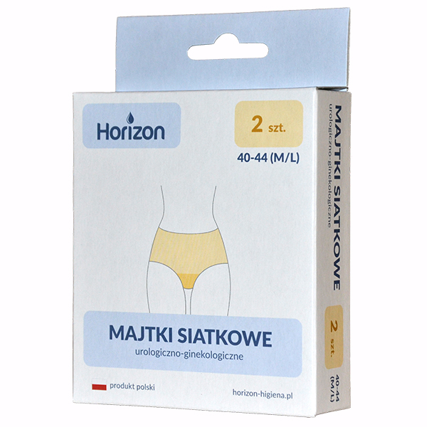 Horizon, majtki siatkowe, urologiczno-ginekologiczne, rozmiar 40-42, 2 sztuki