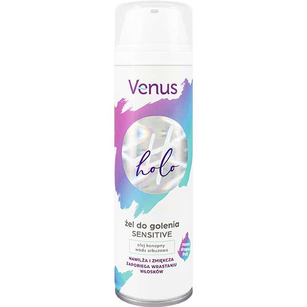 Venus Holo, żel do golenia, dla kobiet, Sensitive, 200 ml