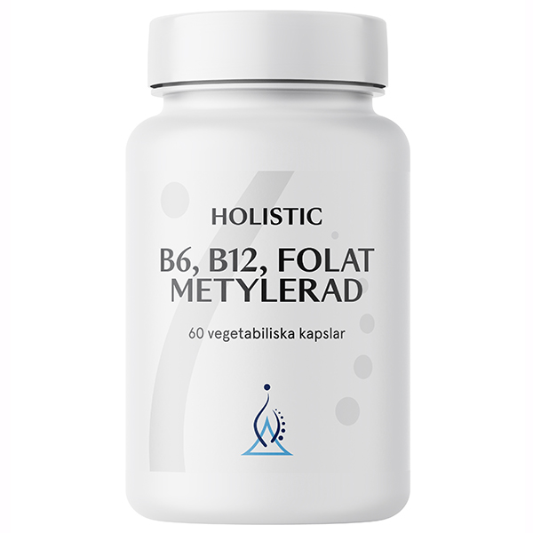 Holistic B6, B12, Folat Metylerad, 60 kapsułek