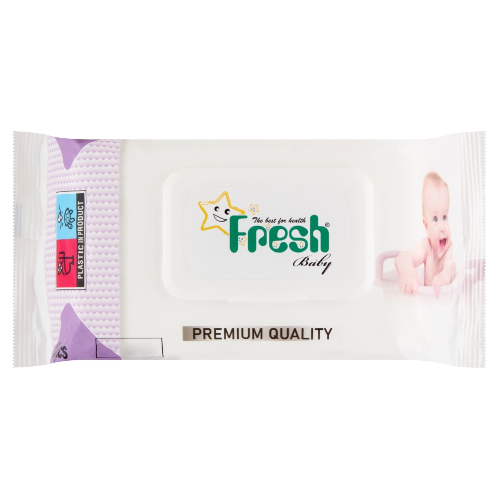 Fresh baby, chusteczki nawilżane, 120 sztuk