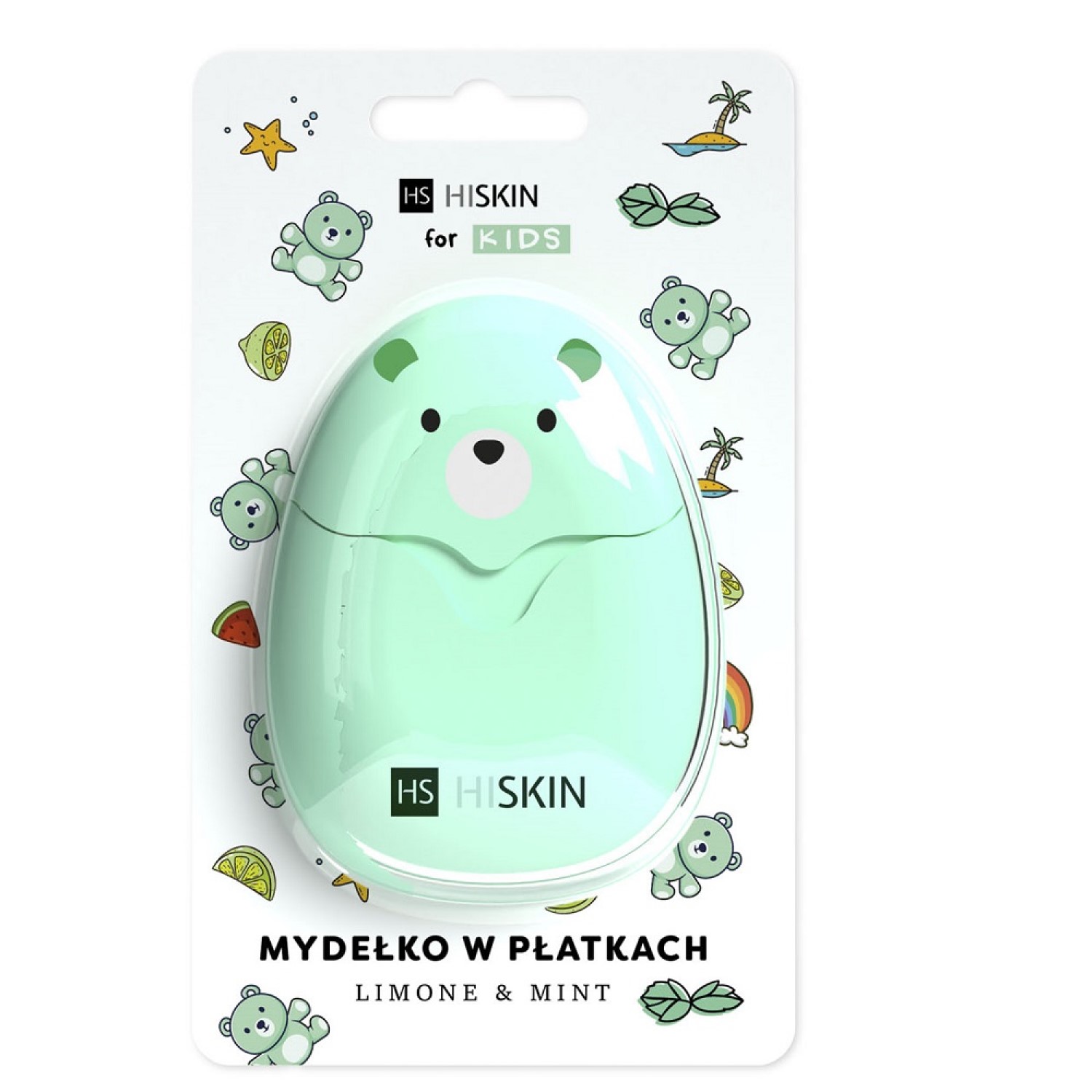 HiSkin For Kids, mydełko w płatkach, Limone & Mint, 50 sztuk