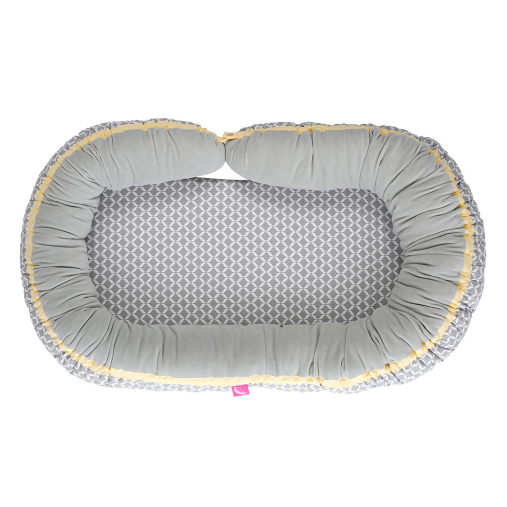 Motherhood, gniazdo niemowlęce + kojec junior 2w1, classics szary, 1 sztuka