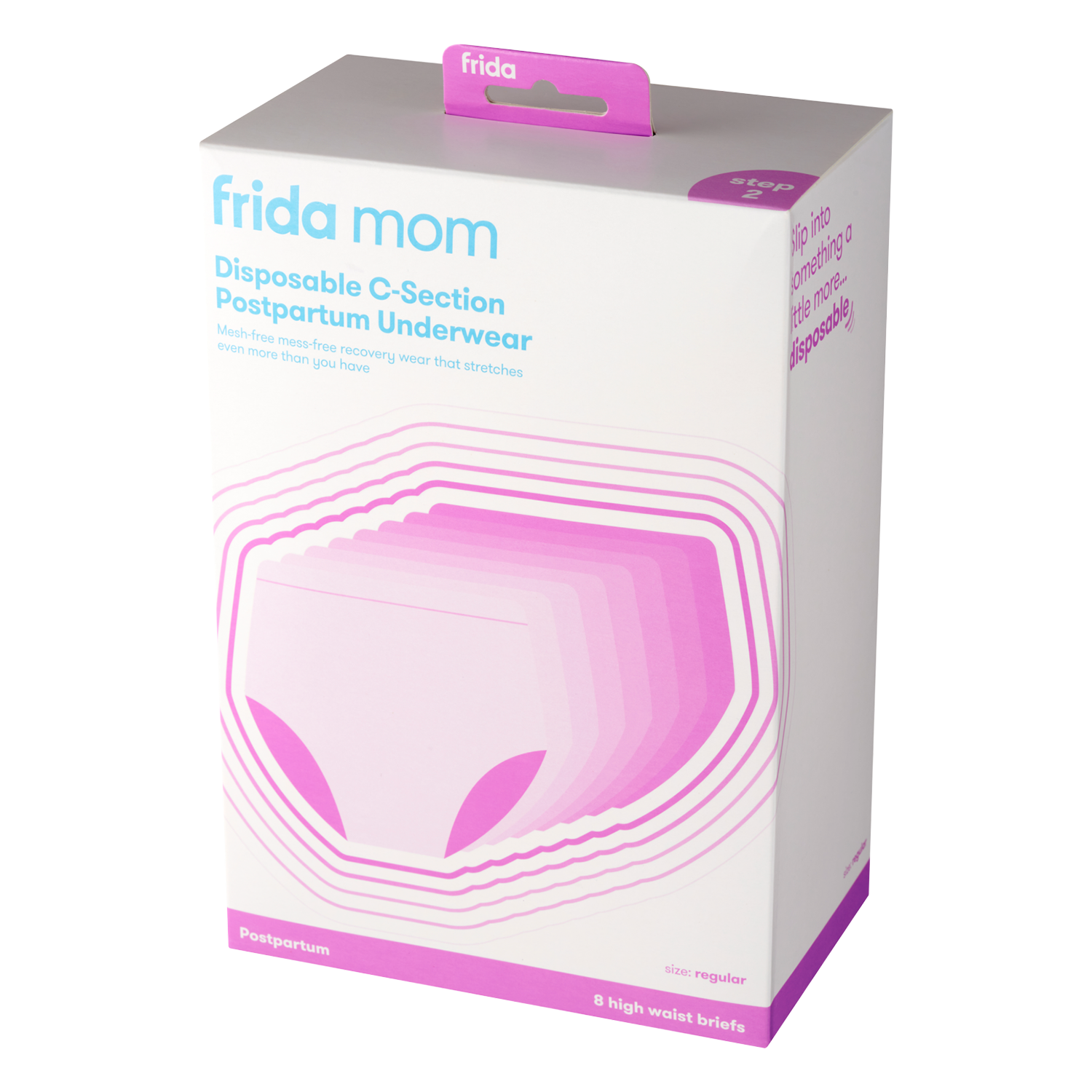 Frida Mom, jednorazowa bielizna poporodowa, figi, po cięciu cesarskim, 8 sztuk