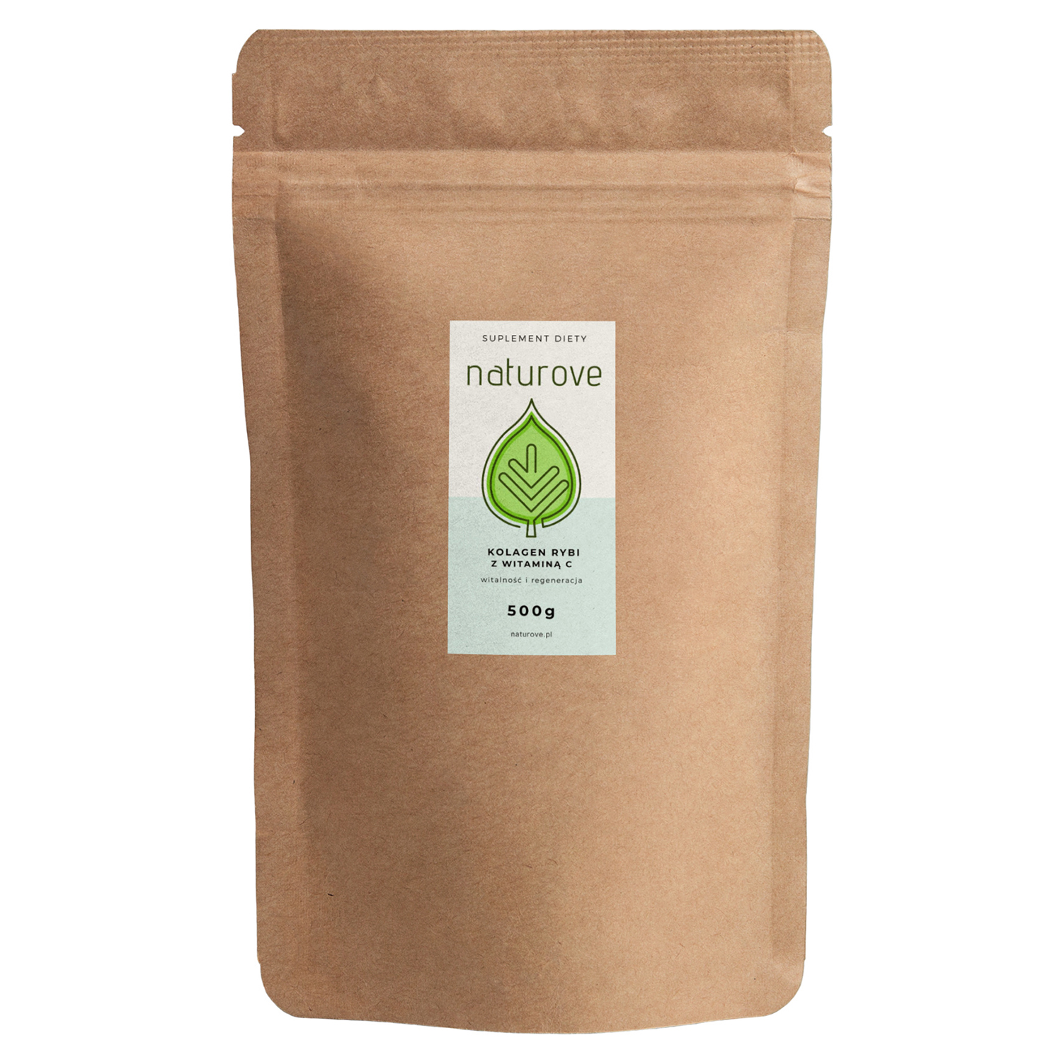 Naturove Kolagen Rybi z Witaminą C, proszek, 500 g