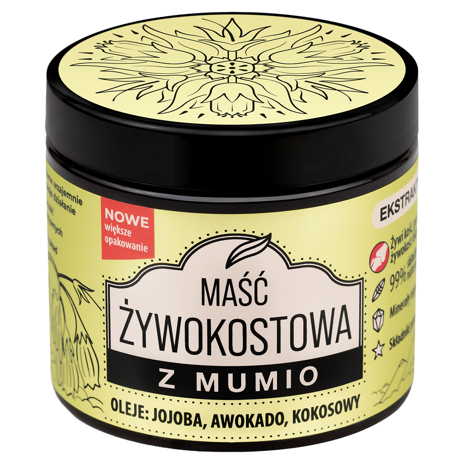Nami, maść żywokostowa z mumio, 150 ml