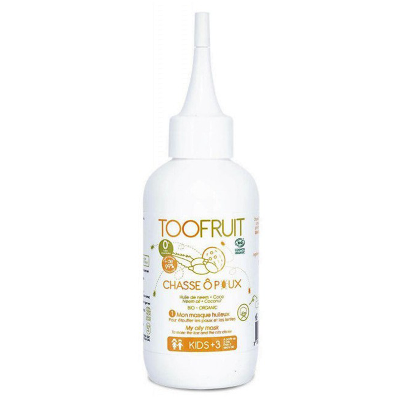 Toofruit, maska na wszy, z naturalnymi olejkami, po 3 roku, 125 ml