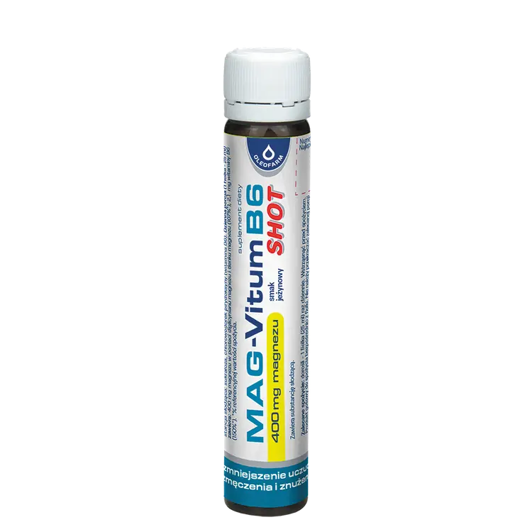 Mag-Vitum B6, shot, smak jeżynowy, 25 ml