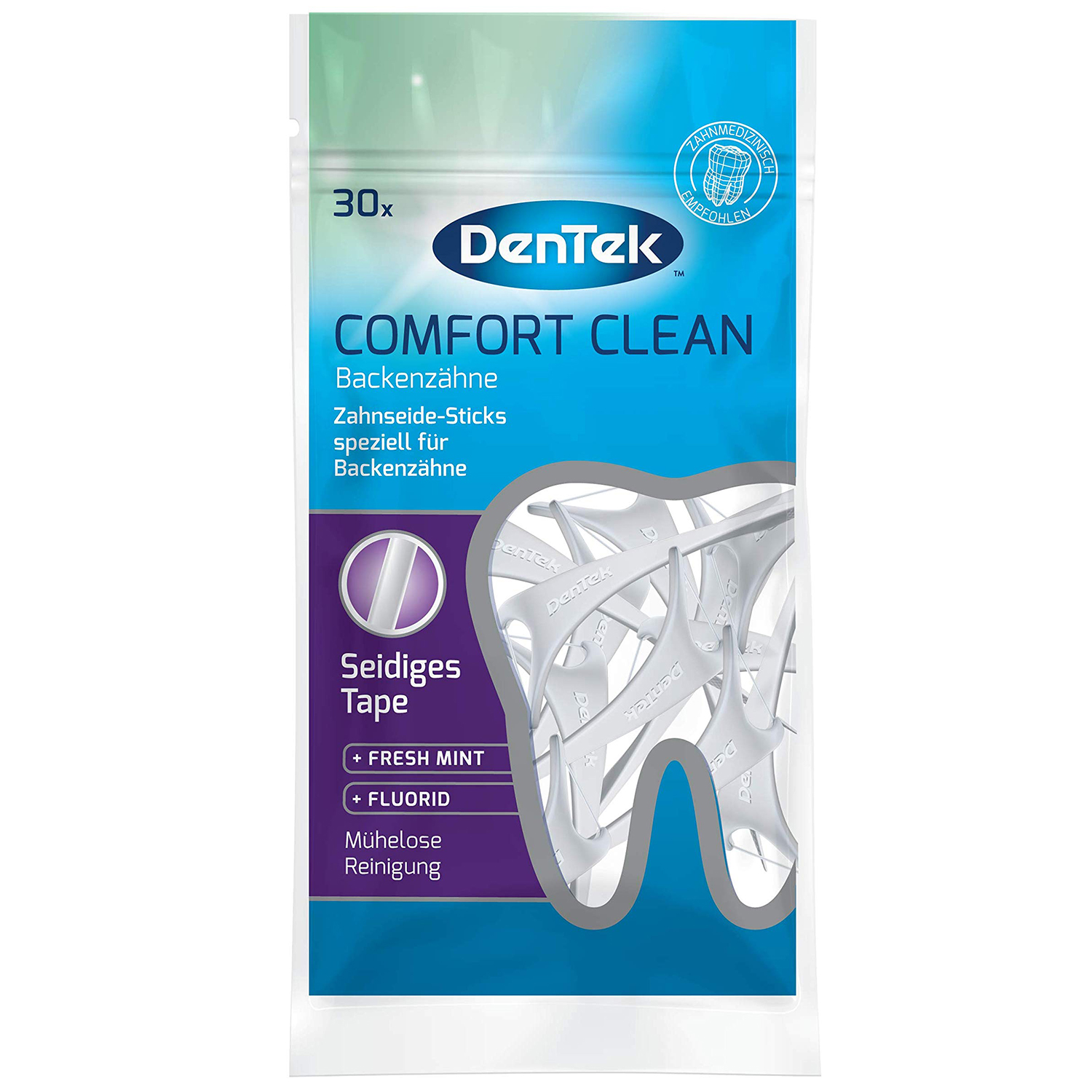DenTek Comfort Clean, wykałaczki z nicią dentystyczną, 30 sztuk