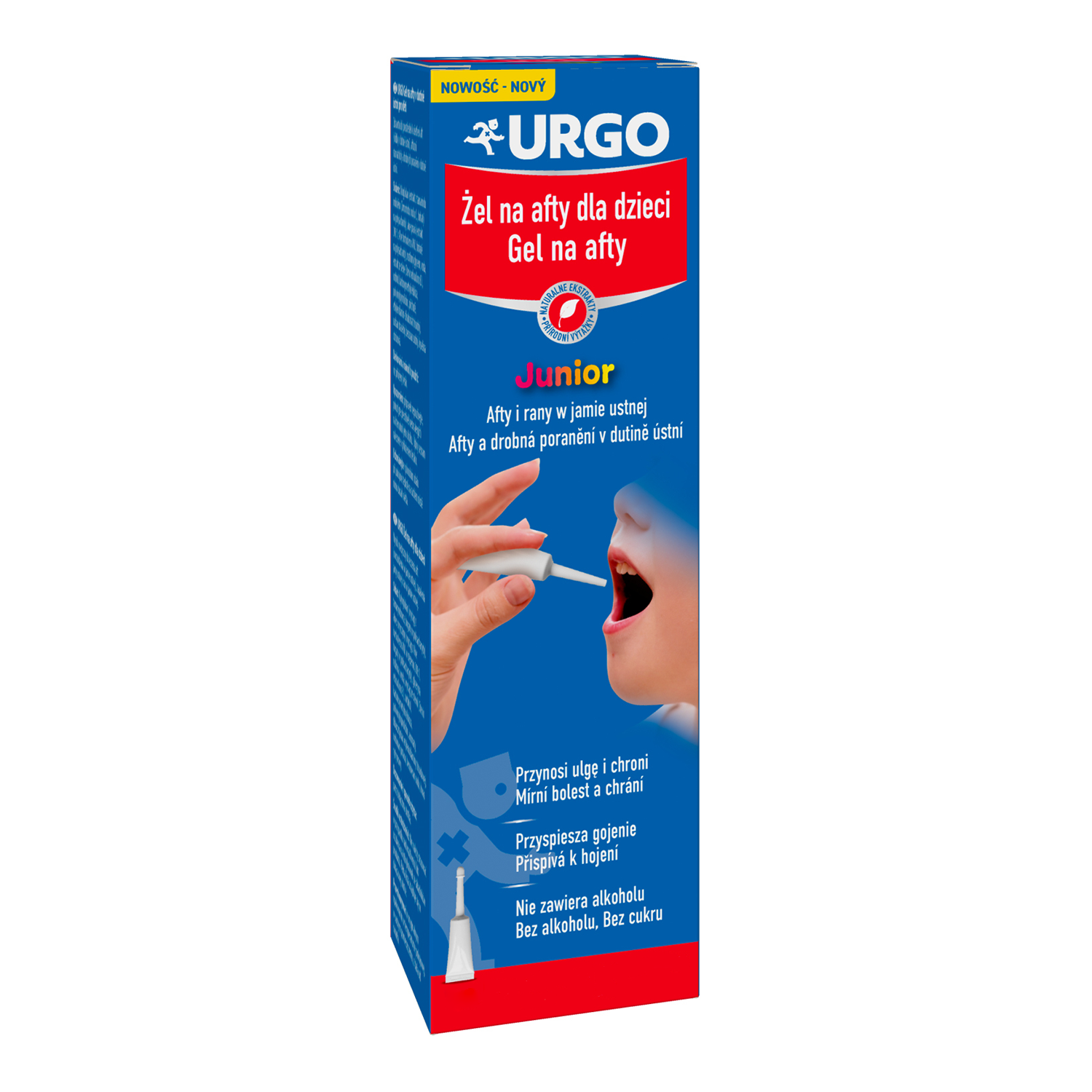 Urgo Junior, żel na afty dla dzieci, 8 ml