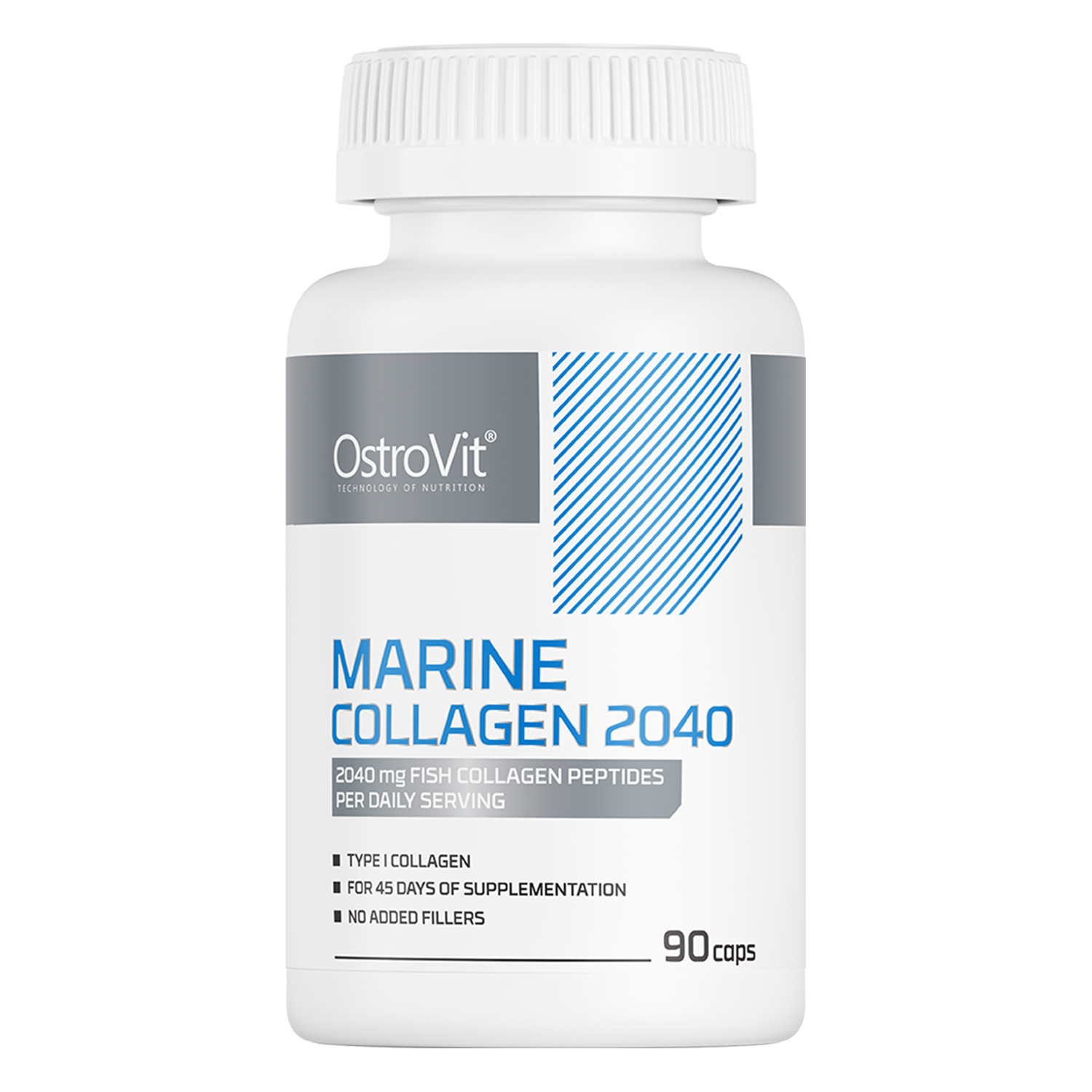 OstroVit Marine Collagen 2040, 90 kapsułek