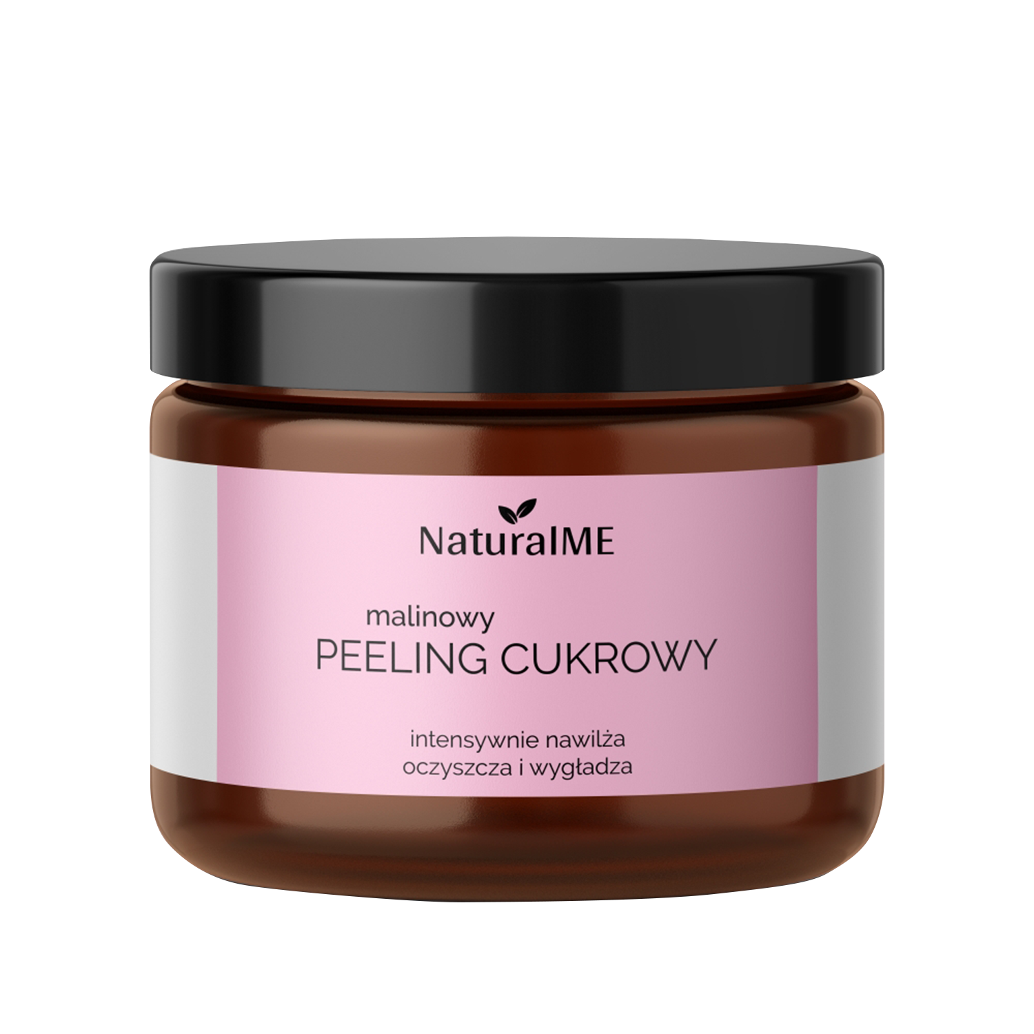 NaturalME, peeling cukrowy, malinowy, 200 ml