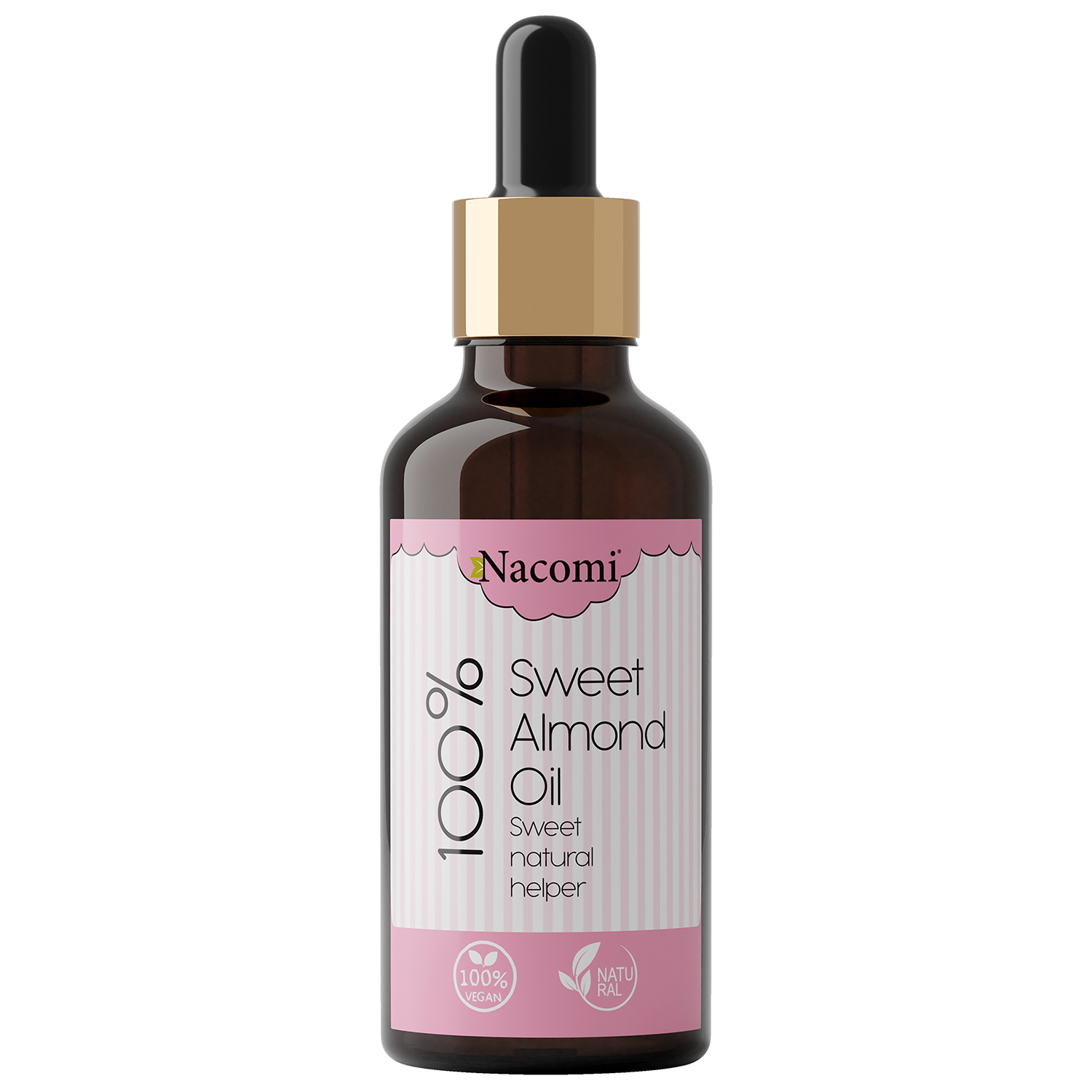Nacomi, olej ze słodkich migdałów, z pipetą, 50 ml