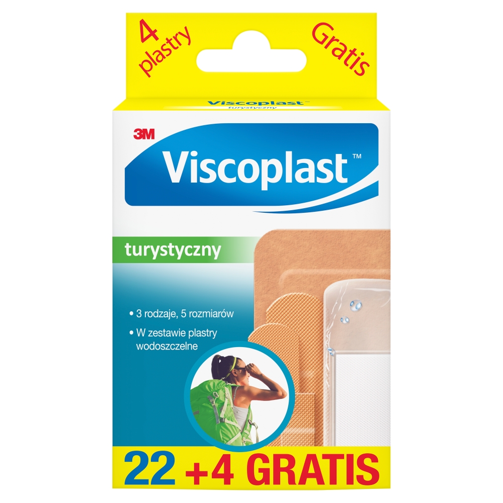 Viscoplast Turystyczny, plastry, 22 sztuki + 4 sztuki gratis