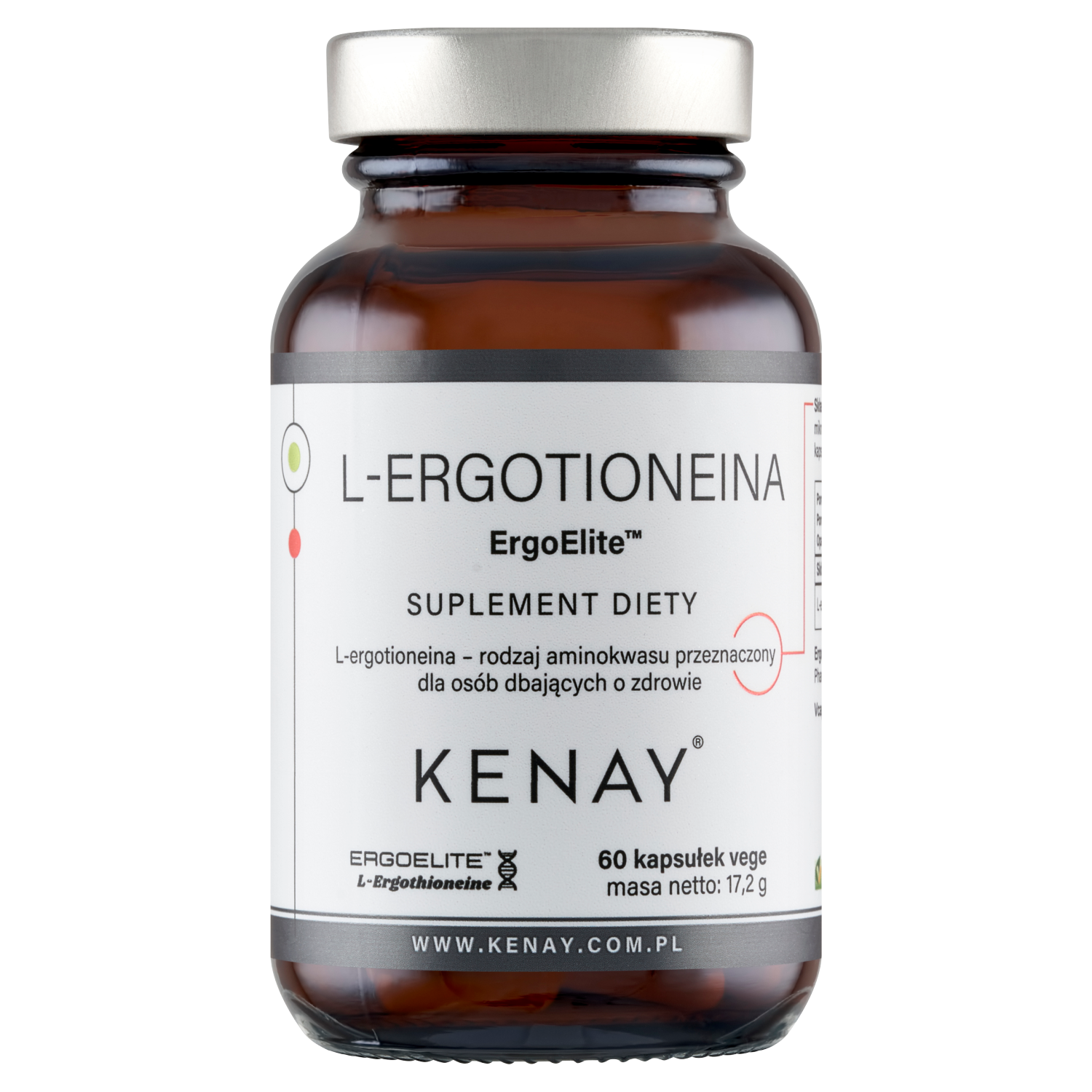 Kenay L-Ergotioneina ErgoElite, 60 kapsułek vege