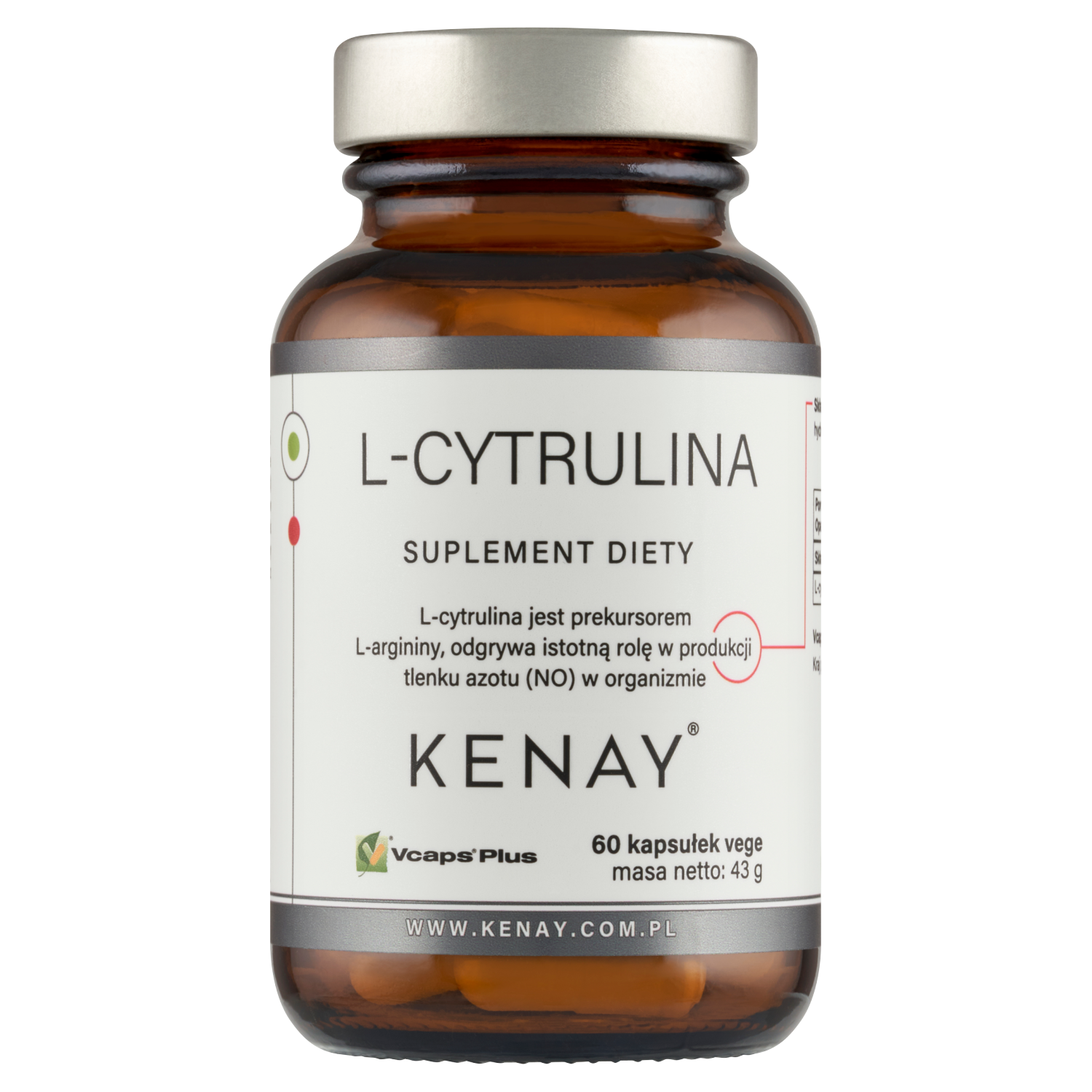 Kenay L-Cytrulina, 60 kapsułek vege