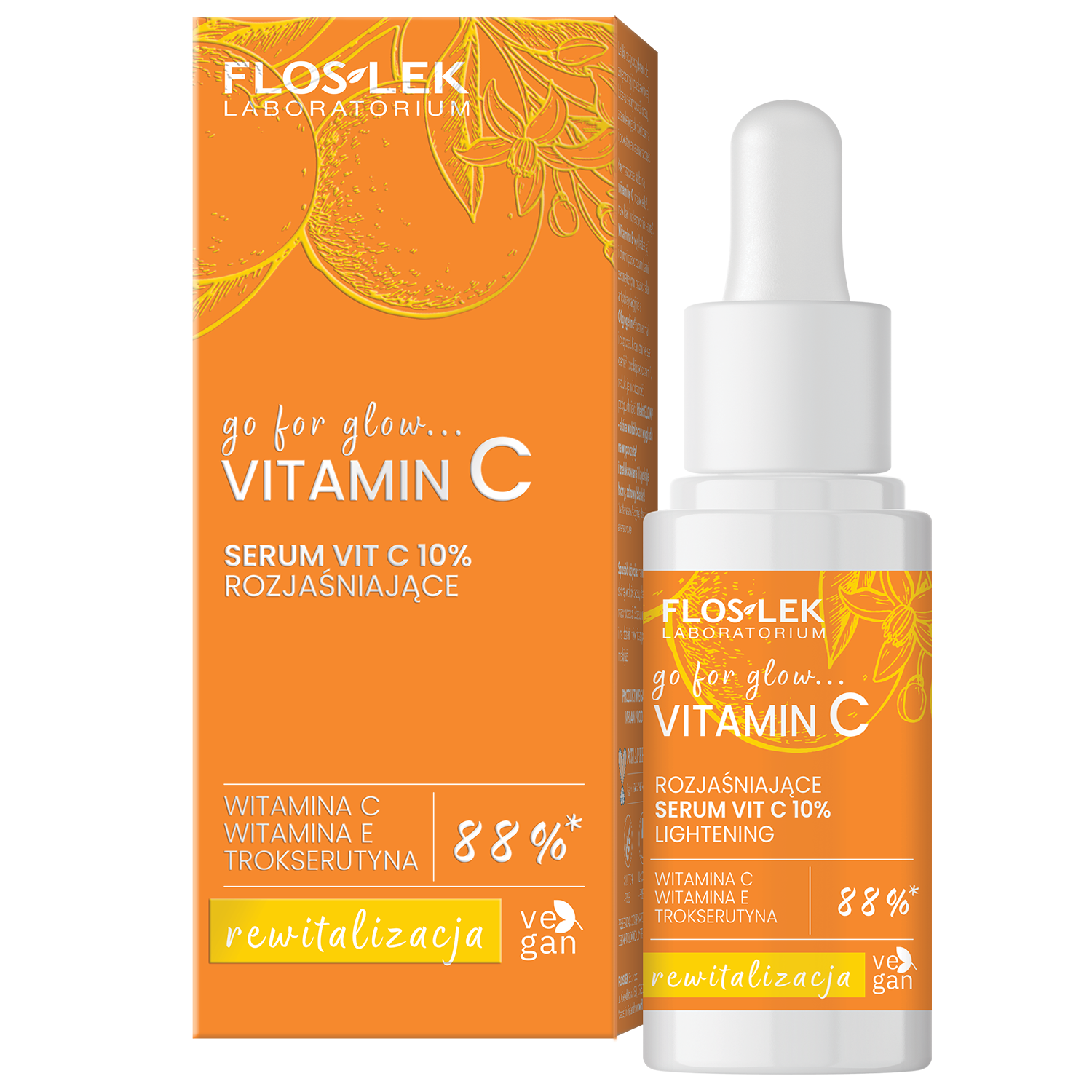 Floslek Laboratorium Vitamin C, rozjaśniające serum Vit C 10%, 30 ml