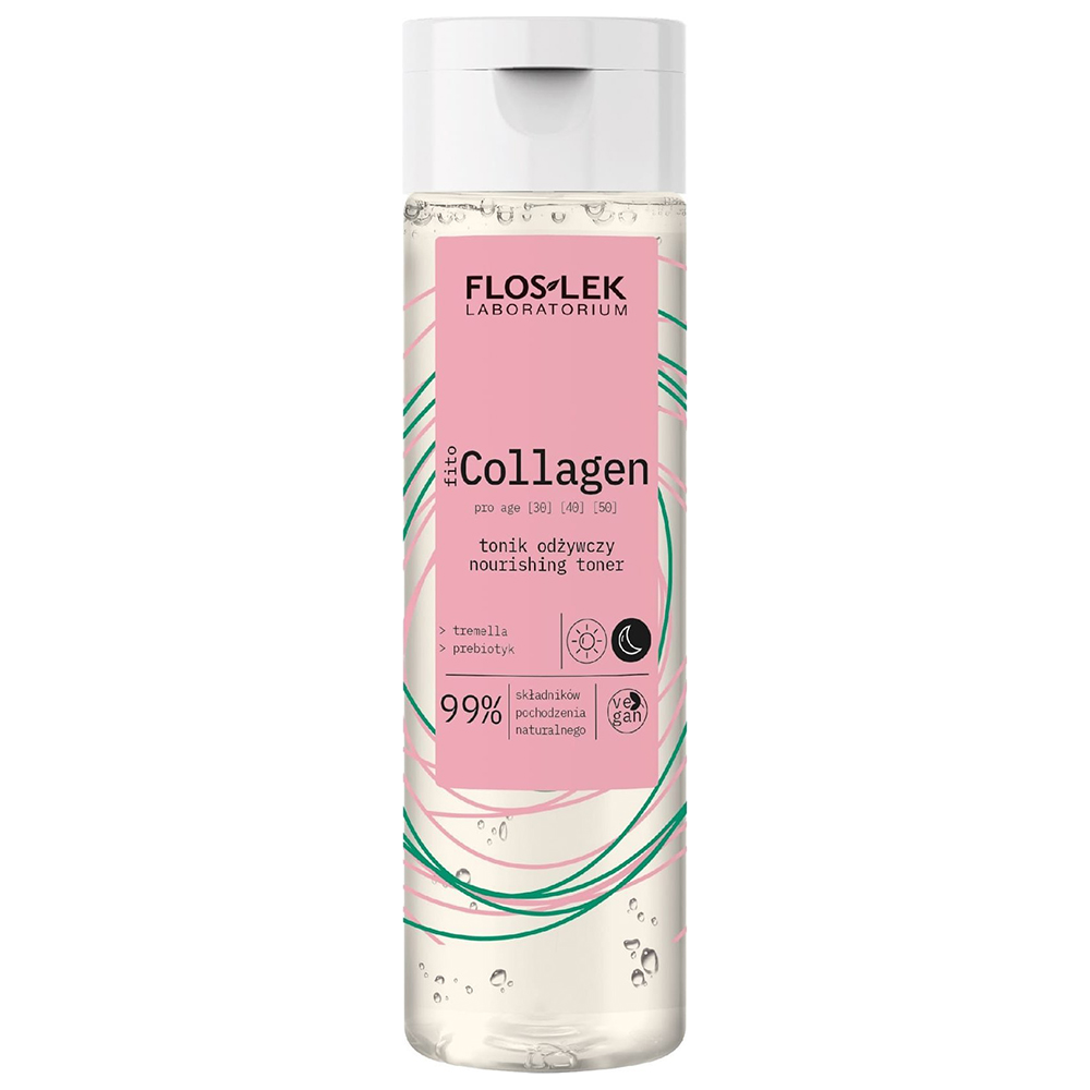 Floslek Laboratorium fitoCollagen pro age, tonik odżywczy, 200 ml