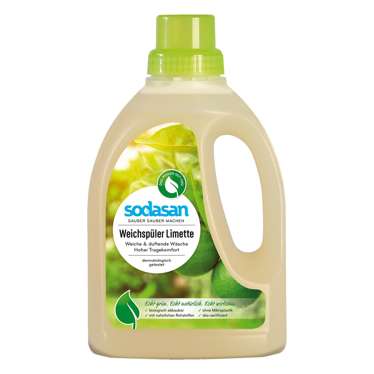 Sodasan, płyn do płukania tkanin, Bio, Limonka, 750 ml