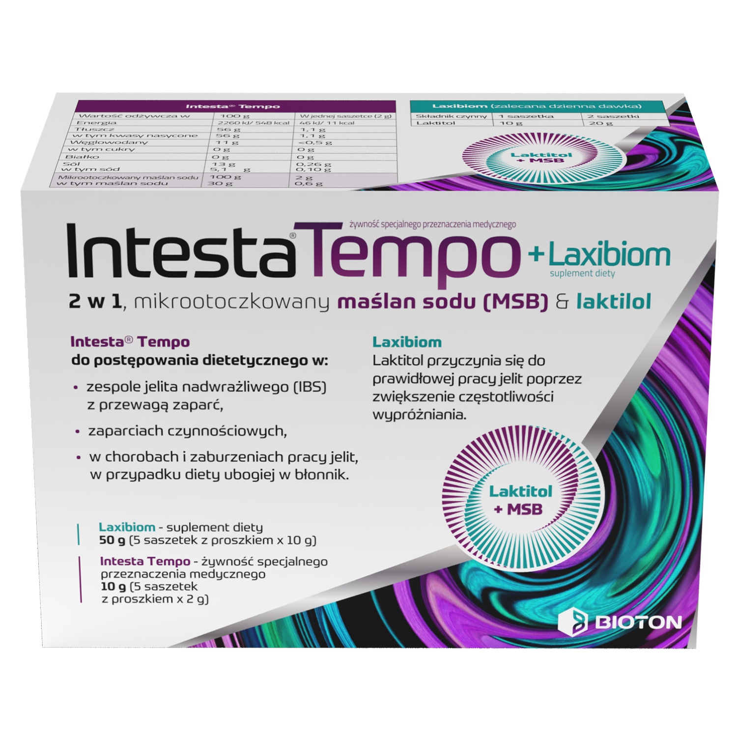 Intesta Tempo + Laxibiom, 10 saszetek