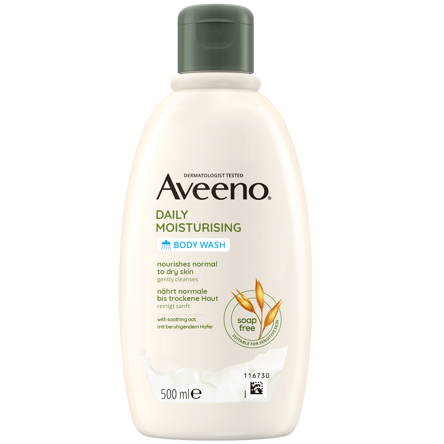 Aveeno Daily Moisturising, żel nawilżający do mycia ciała, 500 ml