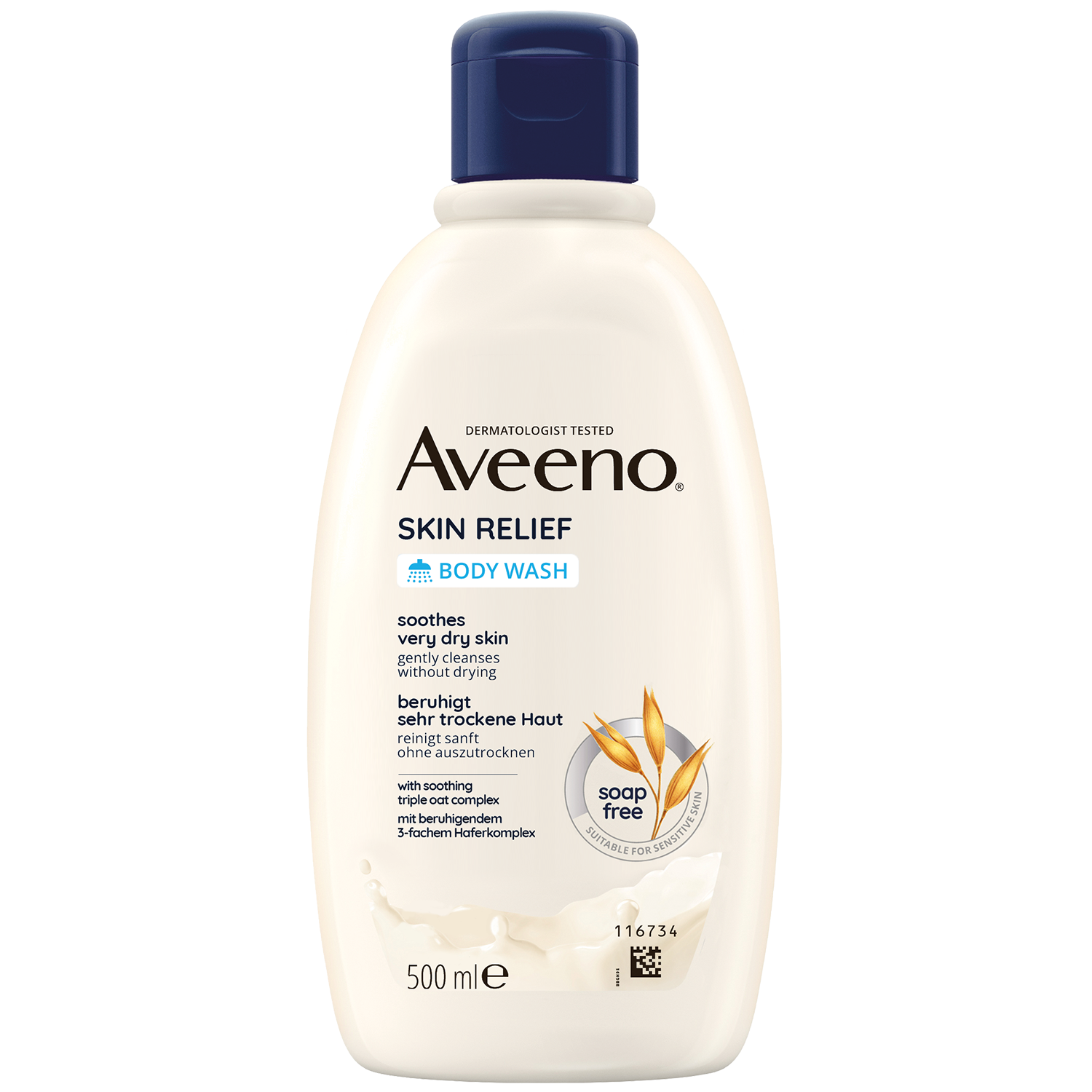 Aveeno Skin Relief, żel nawilżający do mycia ciała, 500 ml