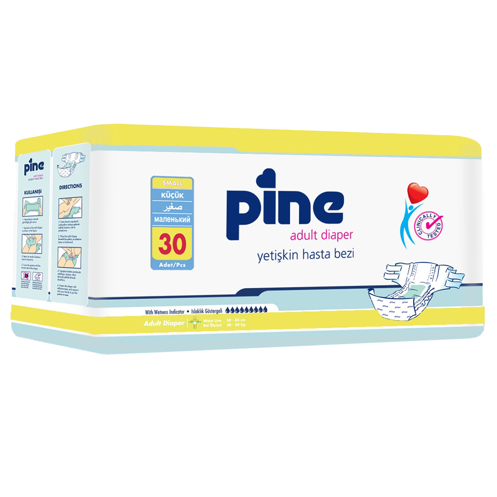 Pine, pieluchomajtki dla dorosłych, small, 30 sztuk