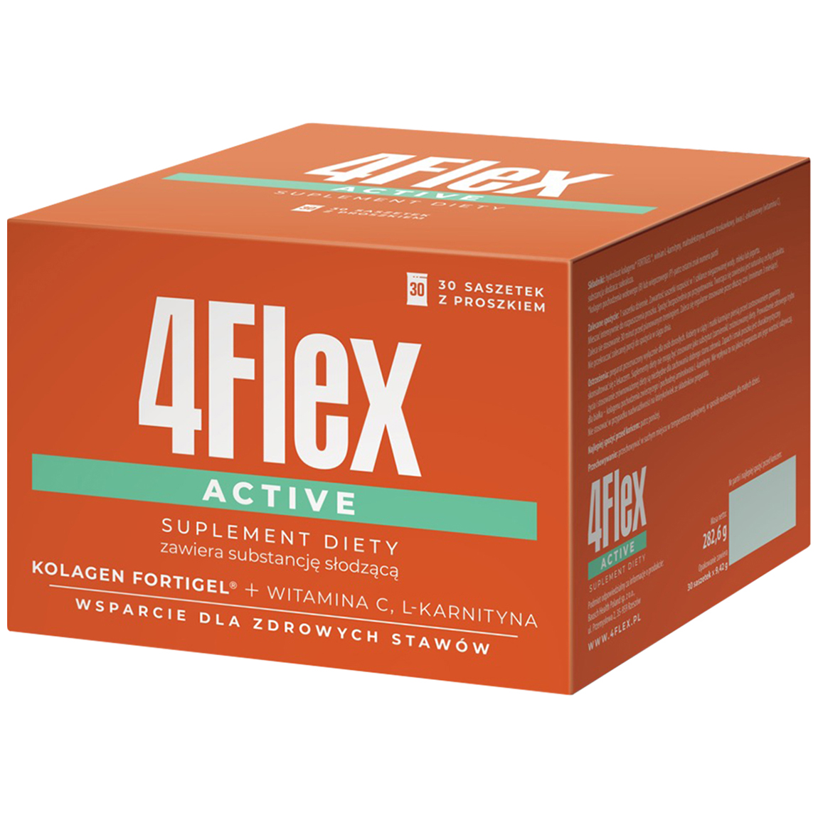 4Flex Active, smak truskawkowy, 30 saszetek