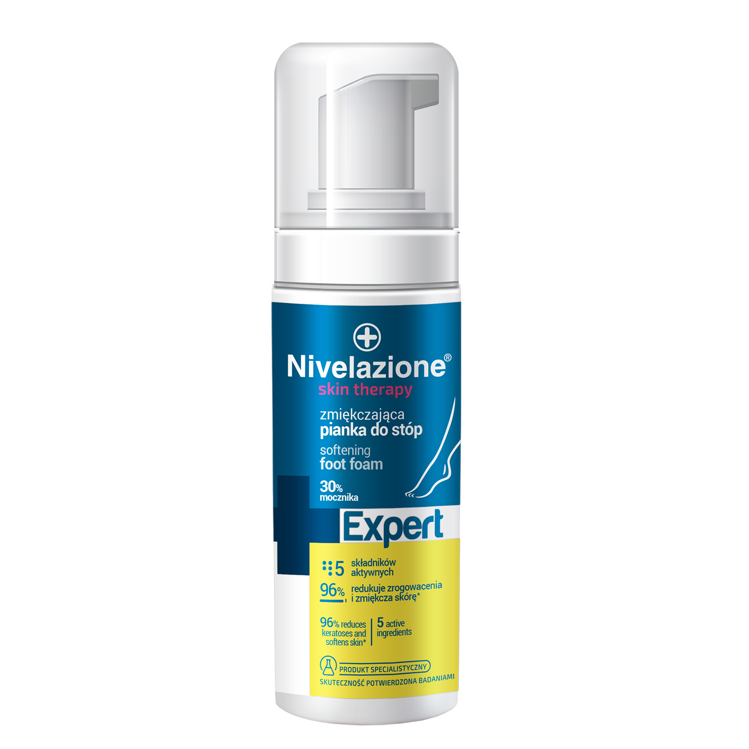 Nivelazione Skin Therapy, zmiękczająca pianka do stóp, 30% mocznika, 150 ml