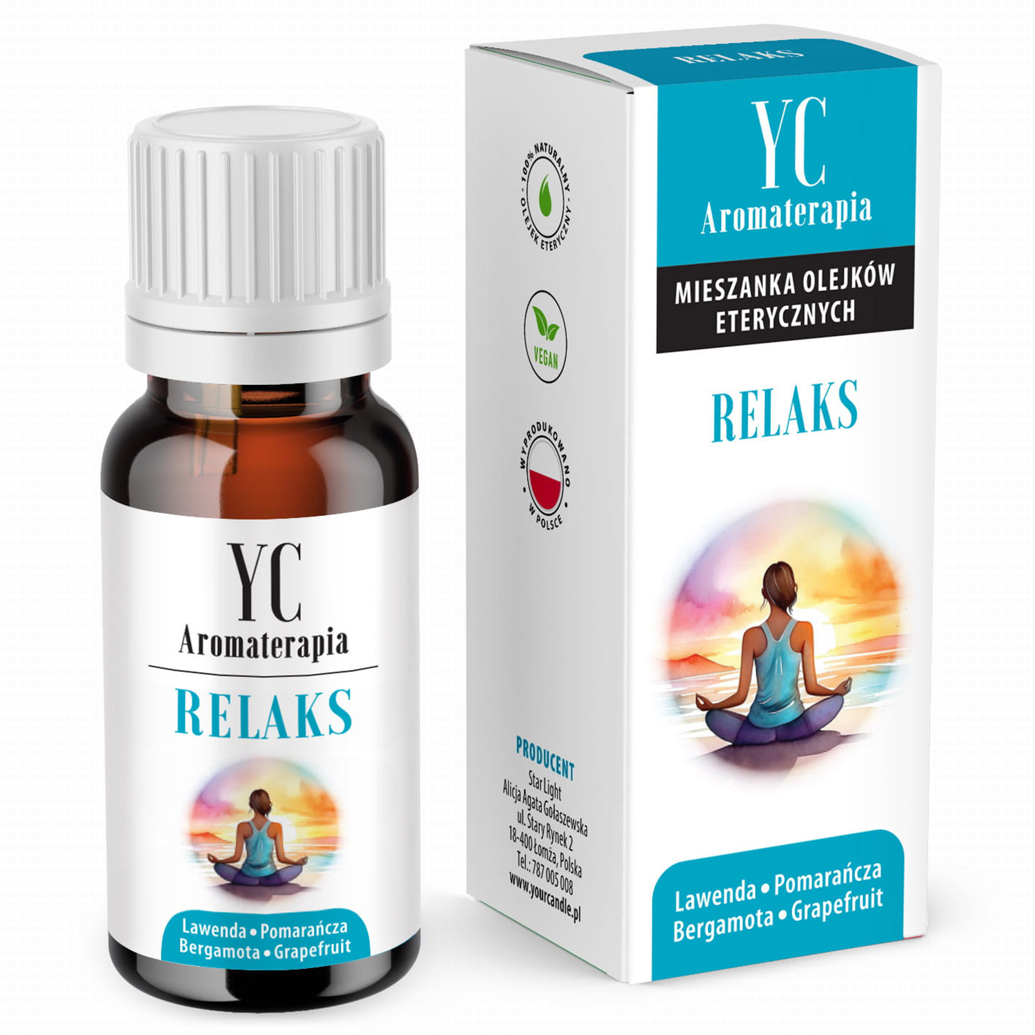 Your Candle, mieszanka naturalnych olejków eterycznych, Relaks, 10 ml