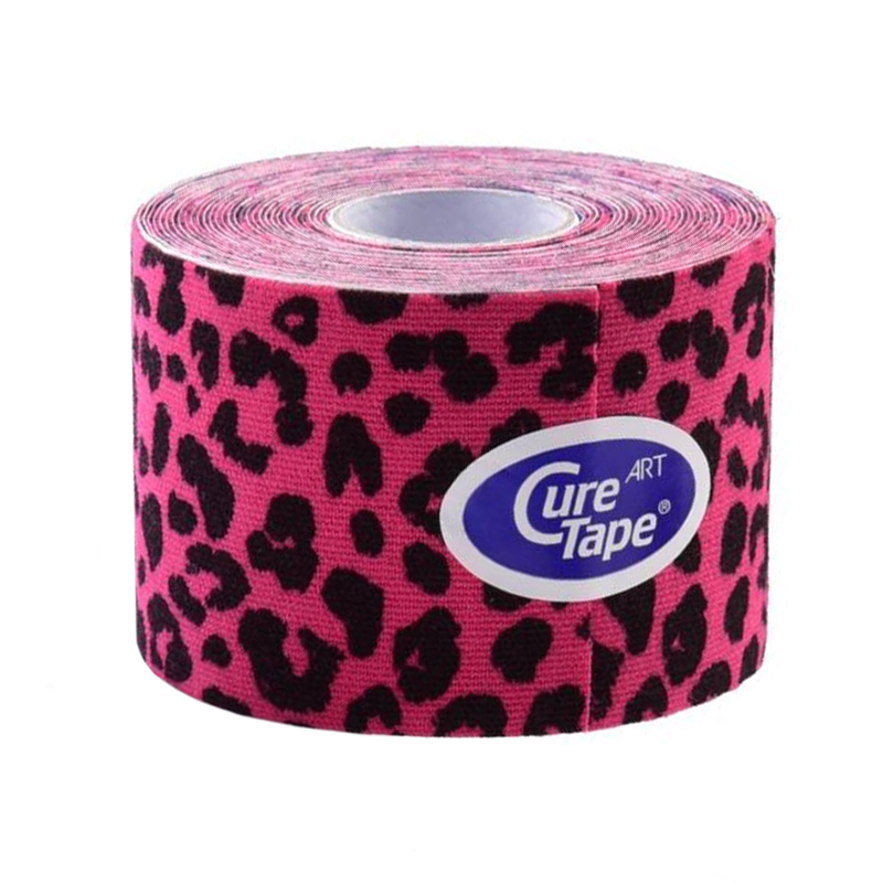 CureTape Art Leopard Pink, taśma kinezjologiczna, 5 cm x 5 m, 1 sztuka