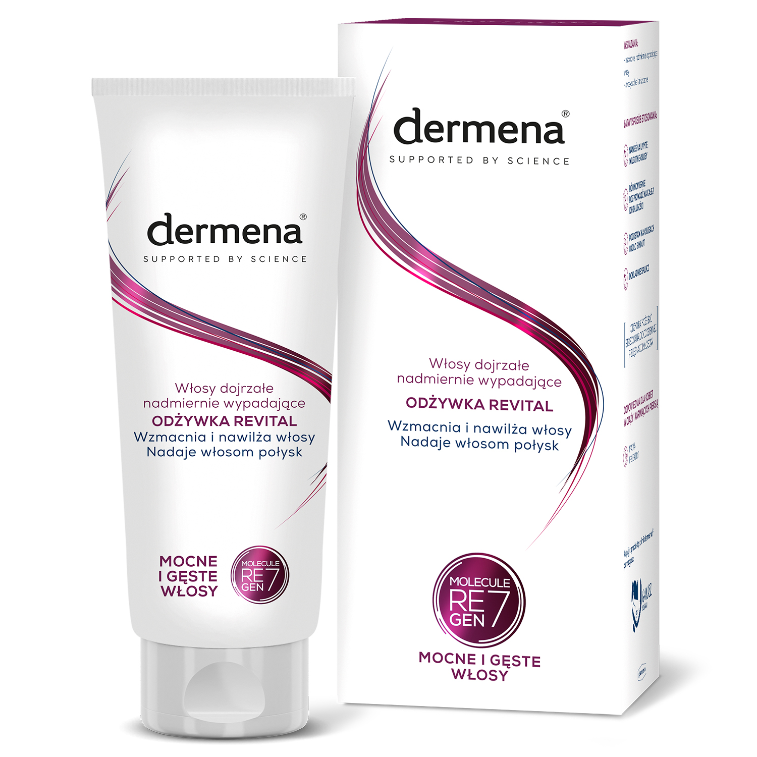 Dermena Revital, odżywka hamująca wypadanie włosów, 200 ml