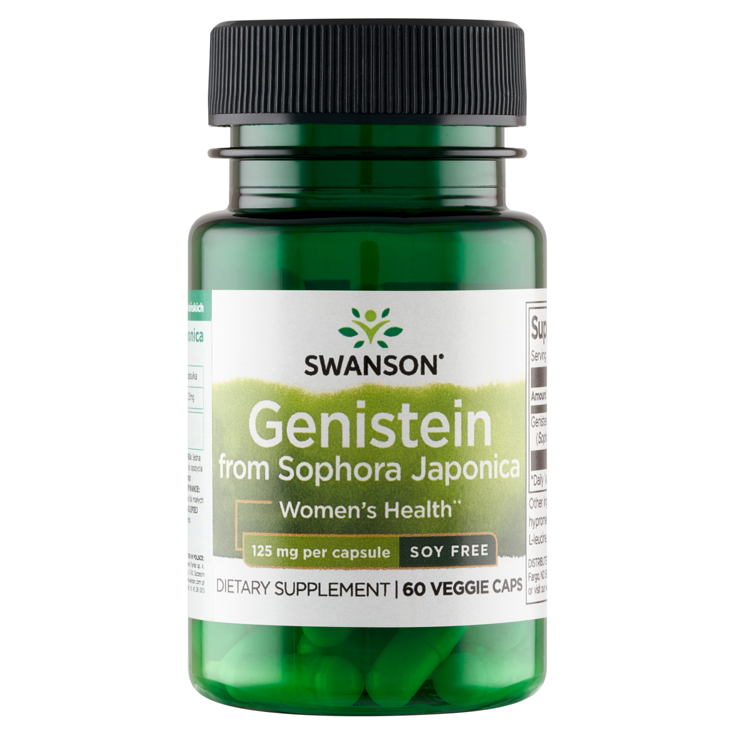 Swanson Genistein from Sophora Japonica 125 mg, 60 kapsułek wegetariańskich