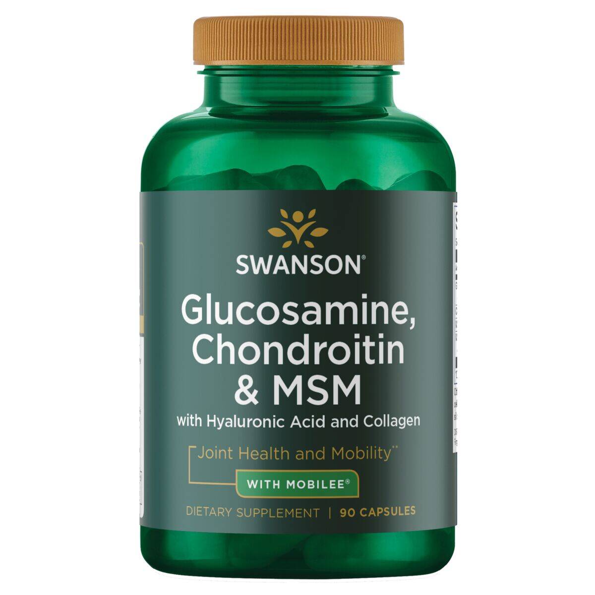 Swanson Glucosamine, Chondroitin & MSM, glukozamina, chondroityna i MSM, 90 kapsułek