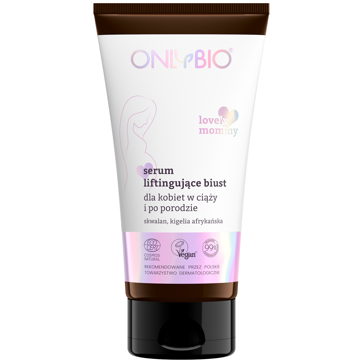 OnlyBio Lovely Mommy serum liftingujące biust dla kobiet w ciąży i po porodzie 125 ml