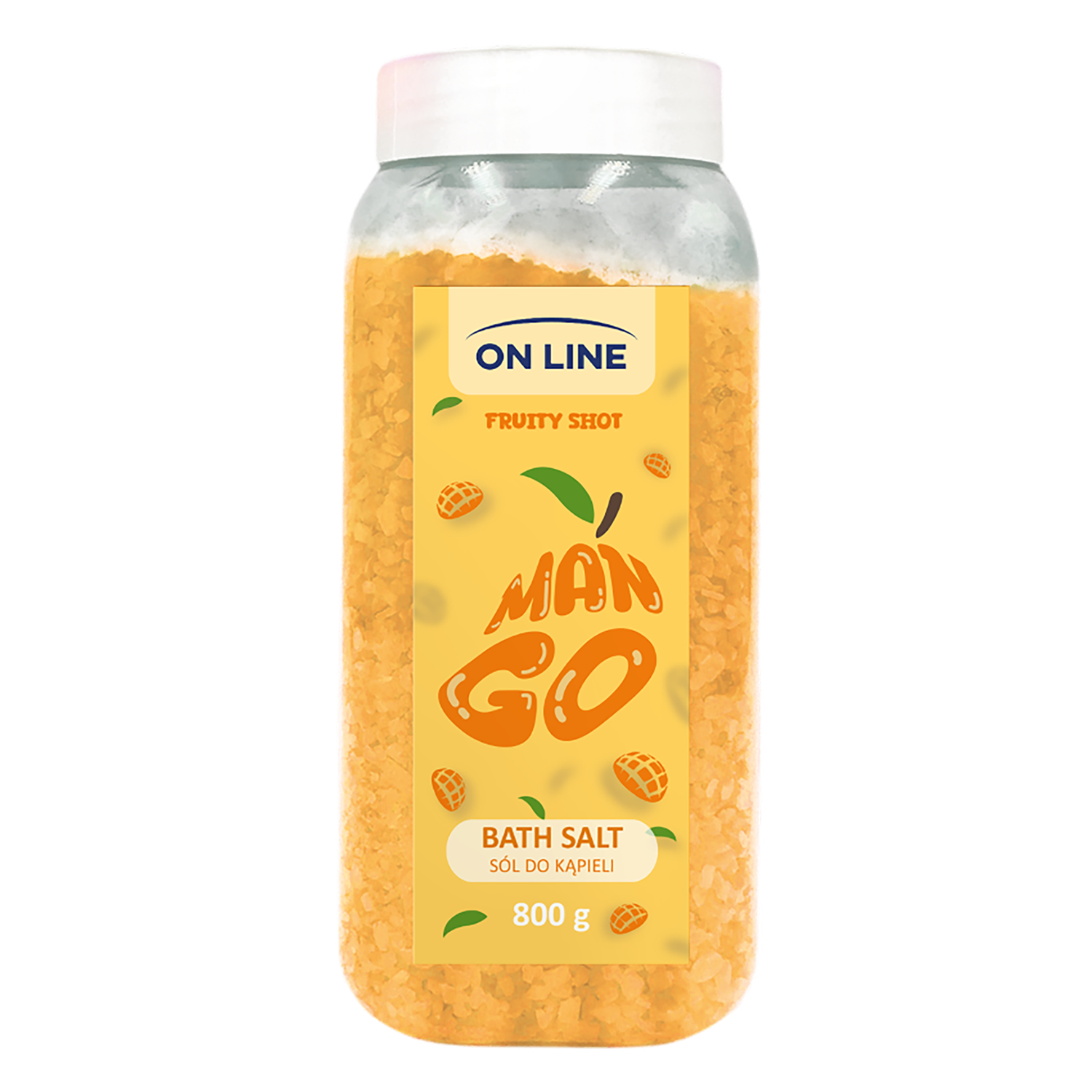 On Line Fruity Shot Mango, sól do kąpieli, 800 g