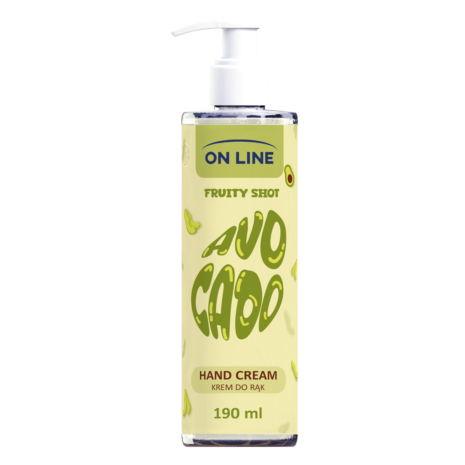 On Line Fruity Shot Avocado, krem do rąk, 190 ml