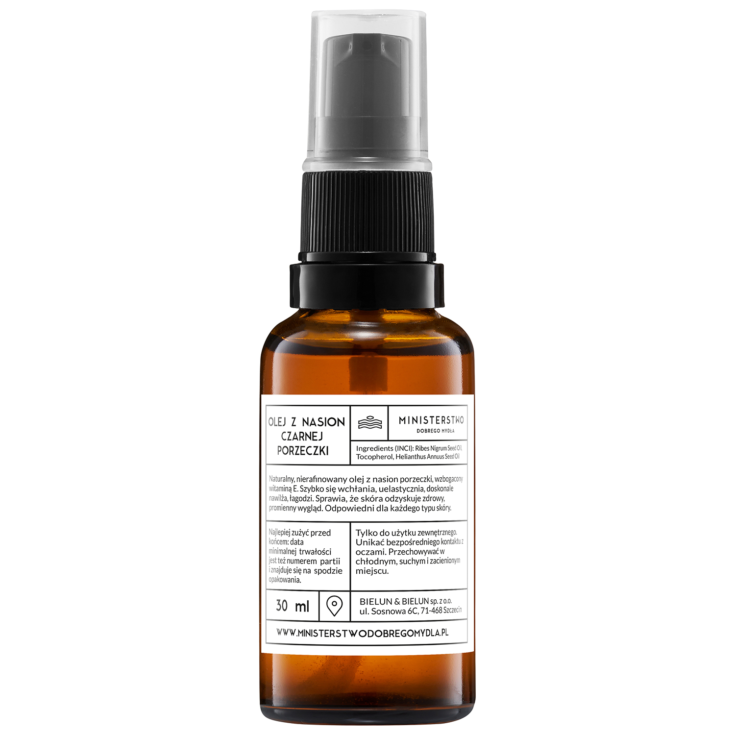 Ministerstwo Dobrego Mydła, olej z nasion czarnej porzeczki, 30 ml