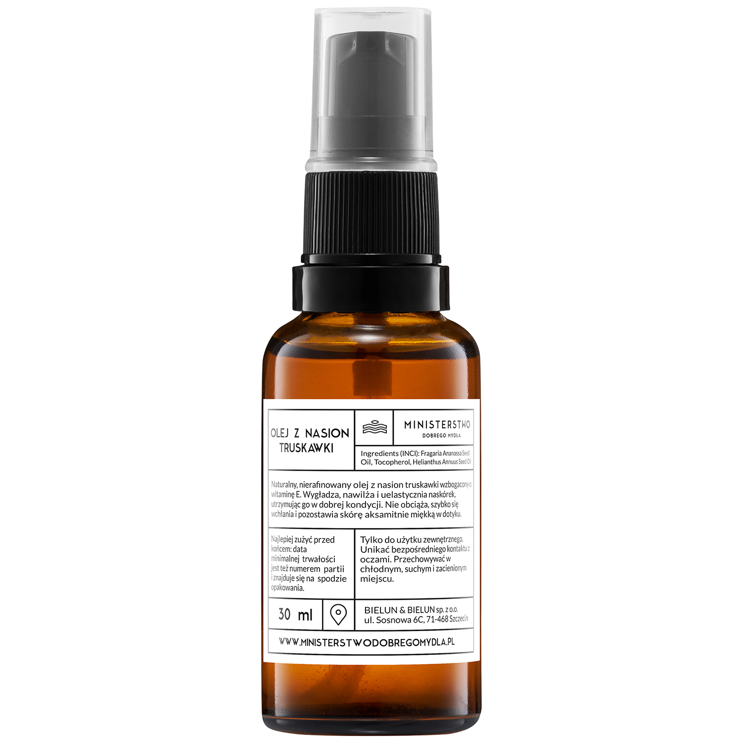 Ministerstwo Dobrego Mydła, olej z nasion truskawki, 30 ml