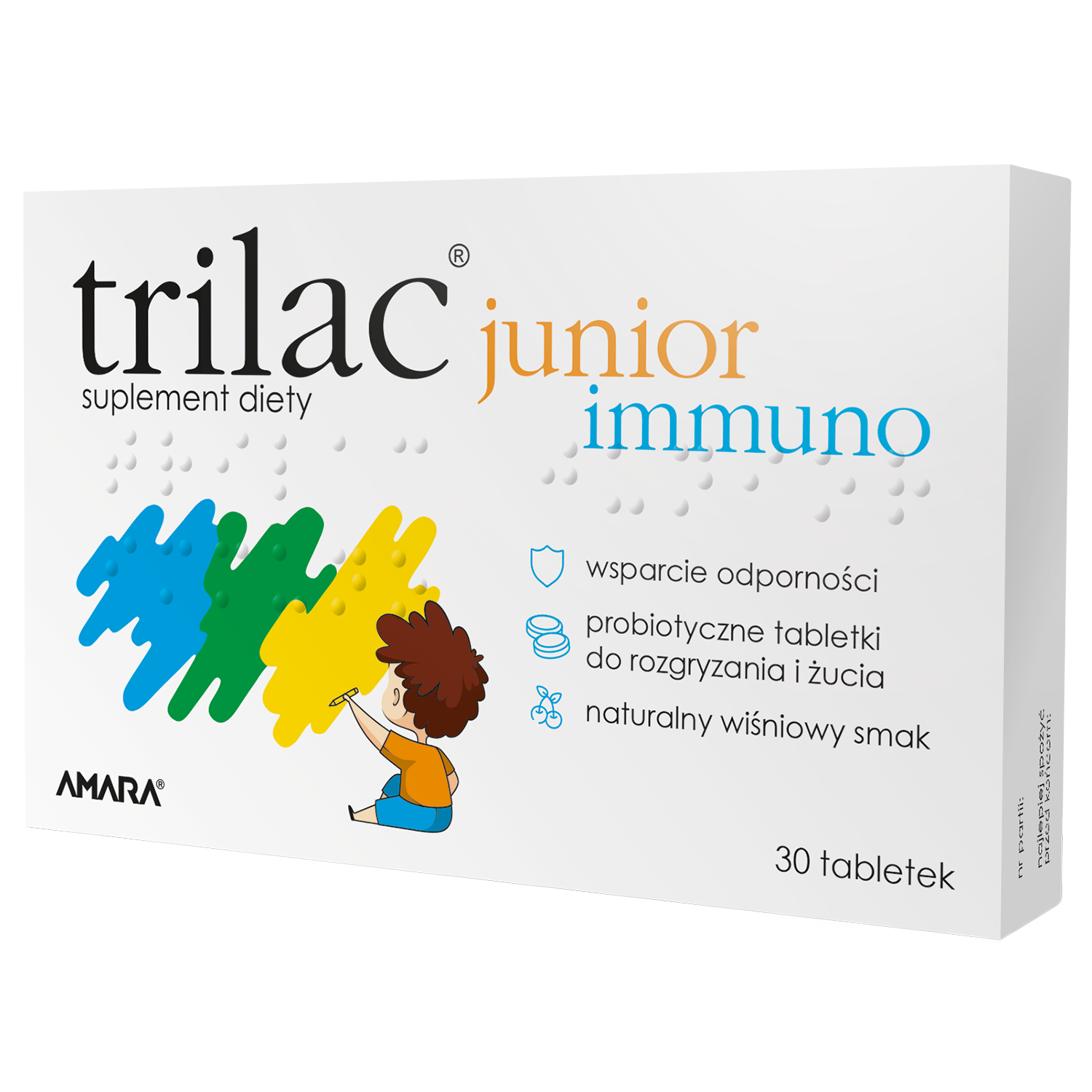 Trilac Junior Immuno, 30 tabletek do żucia