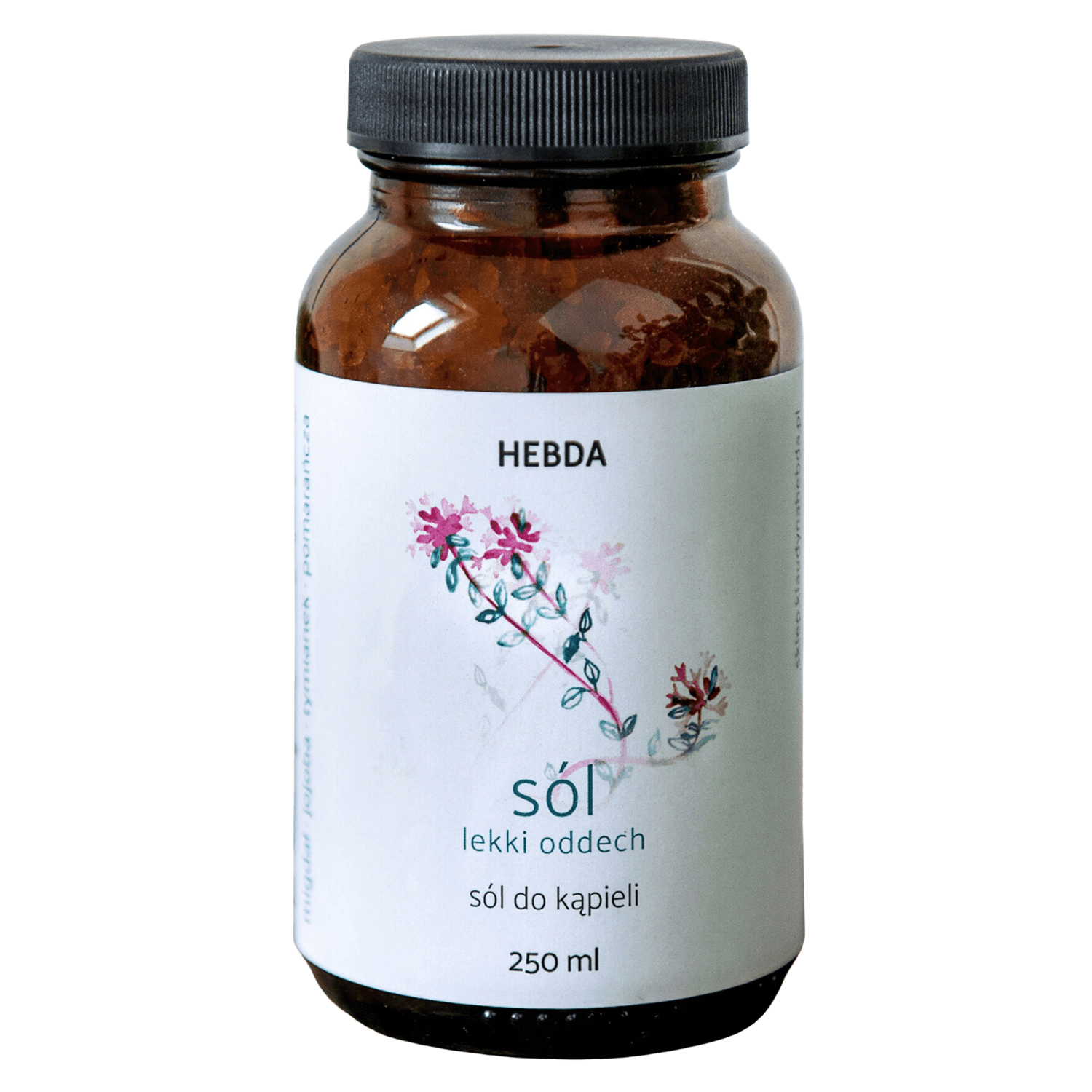 Hebda, sól do kąpieli Lekki Oddech, 250 ml