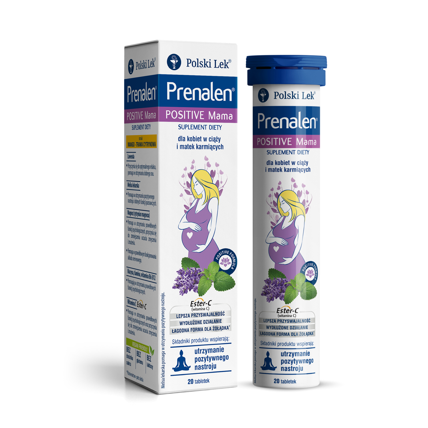 Prenalen Positive Mama, 20 tabletek musujących