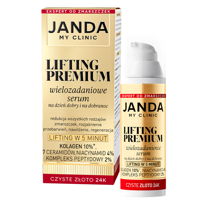 Janda My Clinic Lifting Premium, wielozadaniowe serum na dzień dobry i na dobranoc, 30 ml