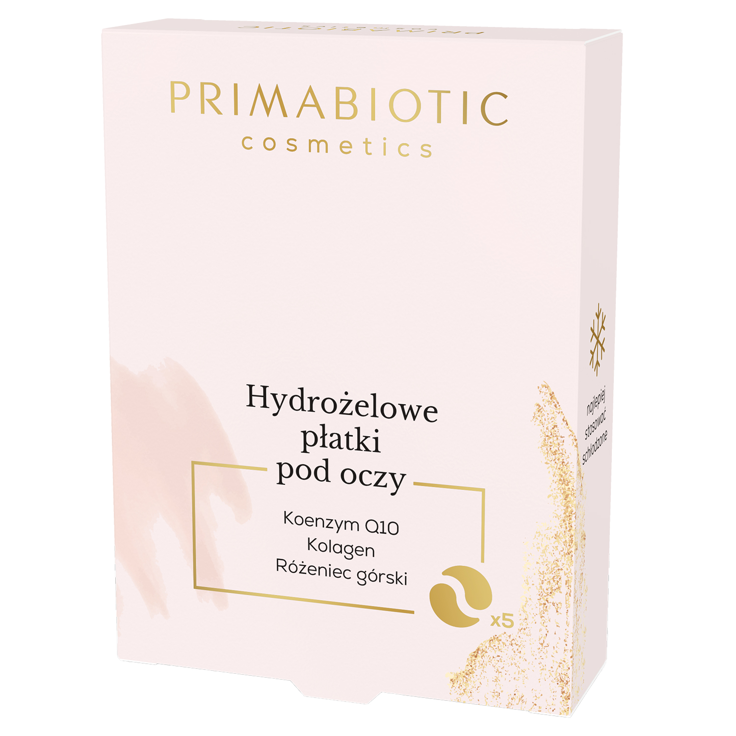 Primabiotic Cosmetics, hydrożelowe płatki pod oczy, 5 saszetek