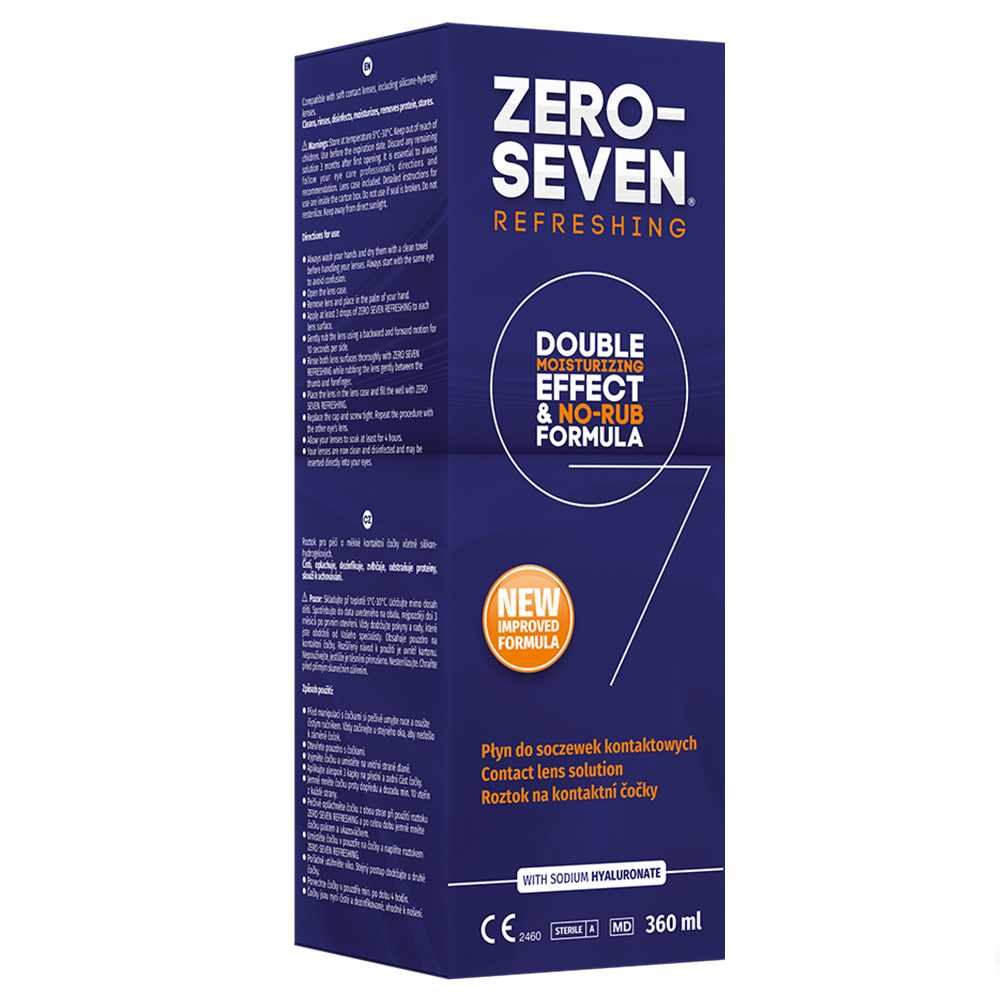 Płyn do soczewek Zero-Seven Refreshing, 360 ml