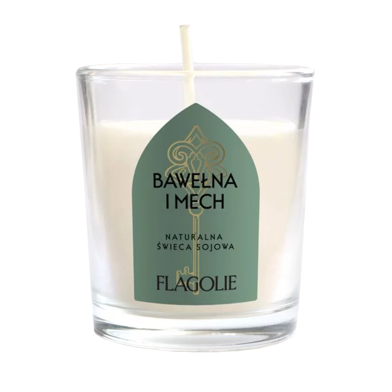 Flagolie The Heritage of Spain, zapachowa świeca sojowa, Bawełna i Mech, 70 g