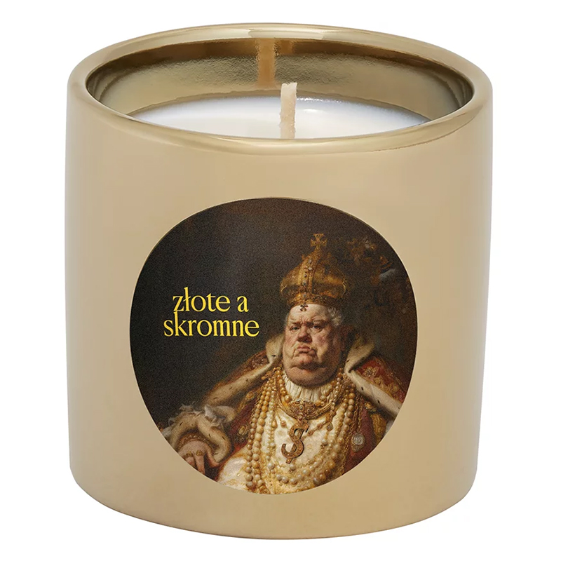 Flagolie Eklerktyzm, zapachowa świeca sojowa, Złote a skromne, 150 g