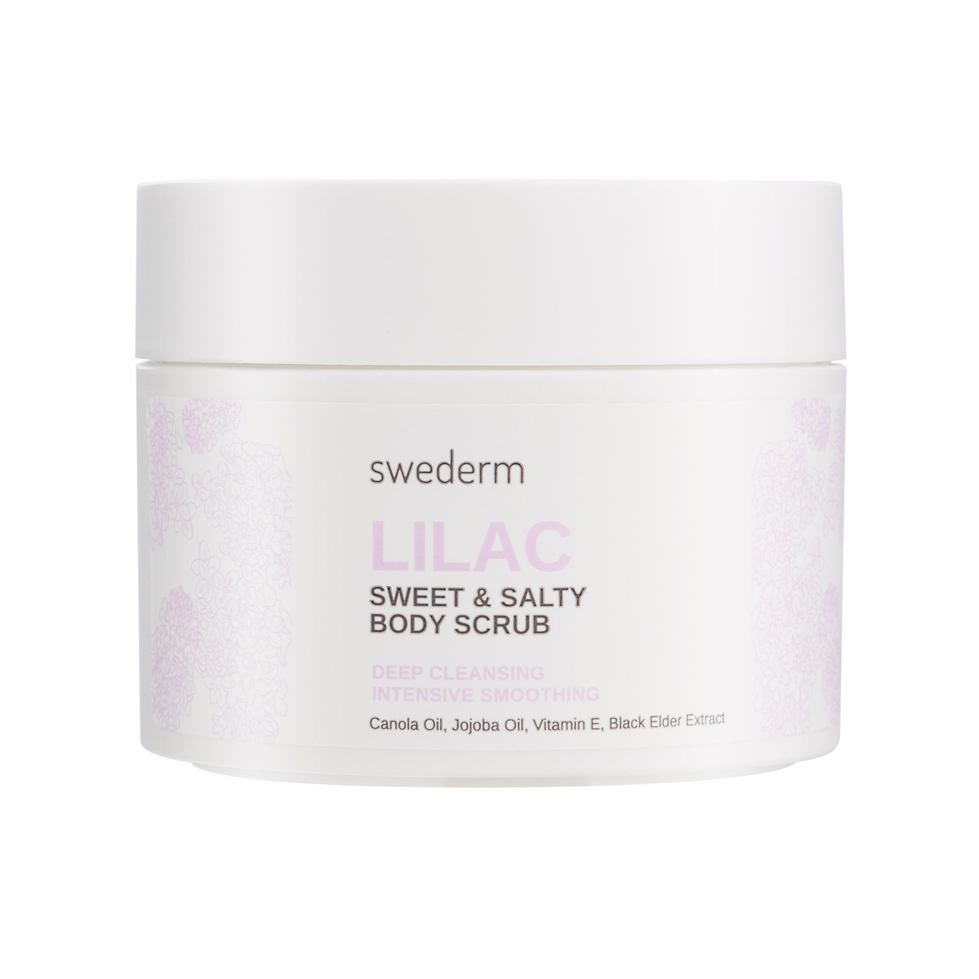 Swederm Lilac Sweet & Salty Body Scrub, cukrowo-solny peeling do ciała, 275 g