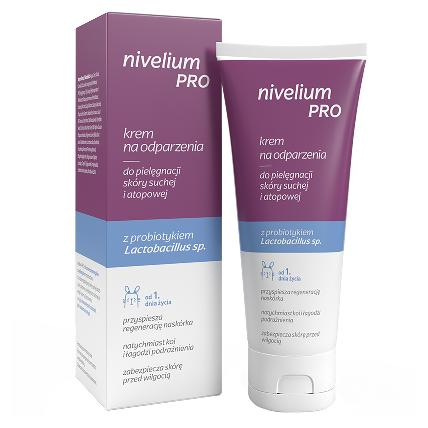Nivelium Pro, krem na odparzenia do pielęgnacji skóry suchej i atopowej, od 1 dnia życia, 100 g