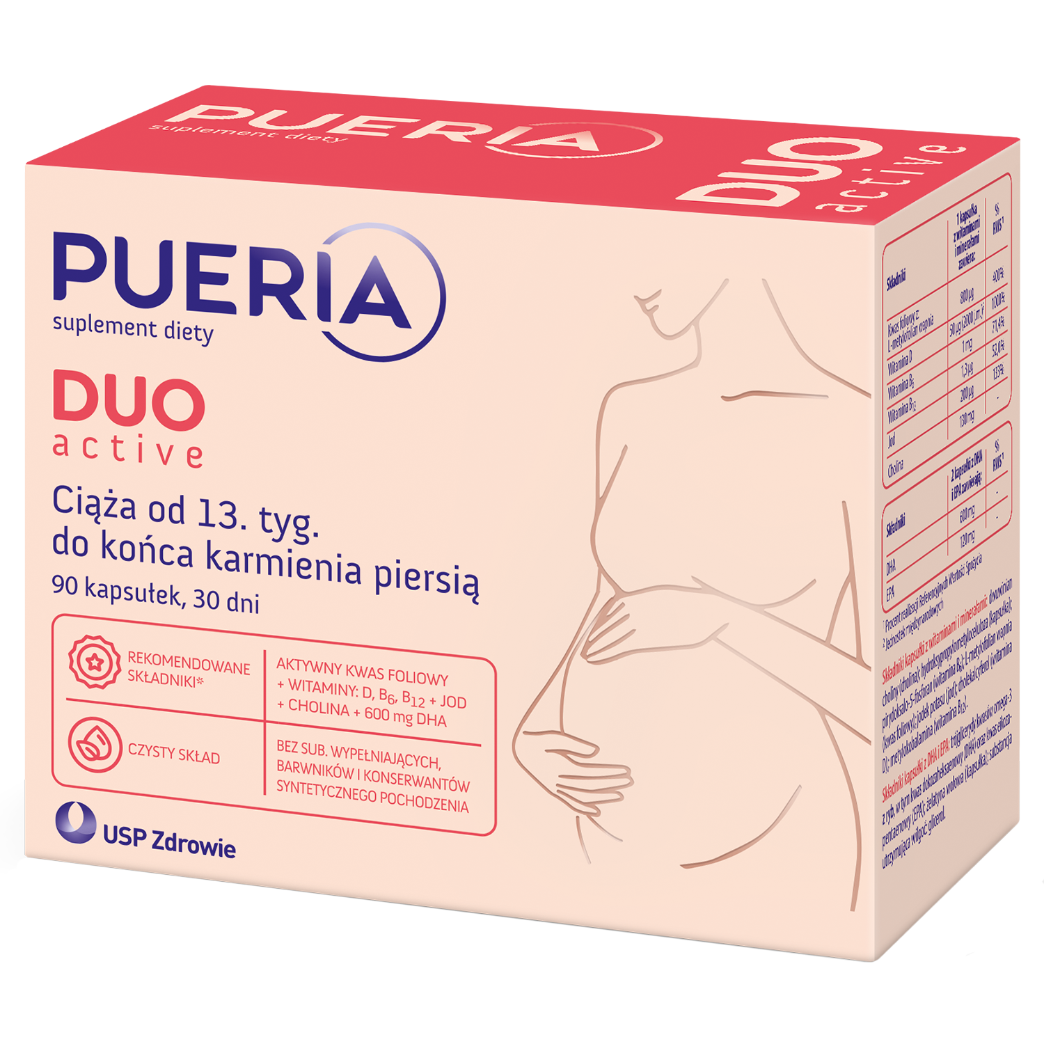 Pueria Duo Active, 90 kapsułek
